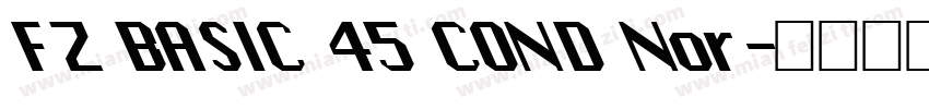 FZ BASIC 45 COND Nor字体转换